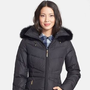 ELLEN TRACY - NEW - Down Parka - PUFF - Fur Trim